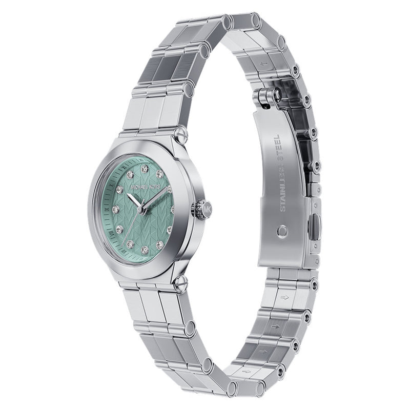 Michael Kors Billie Round Green Dial Watch MK7569-zoom-