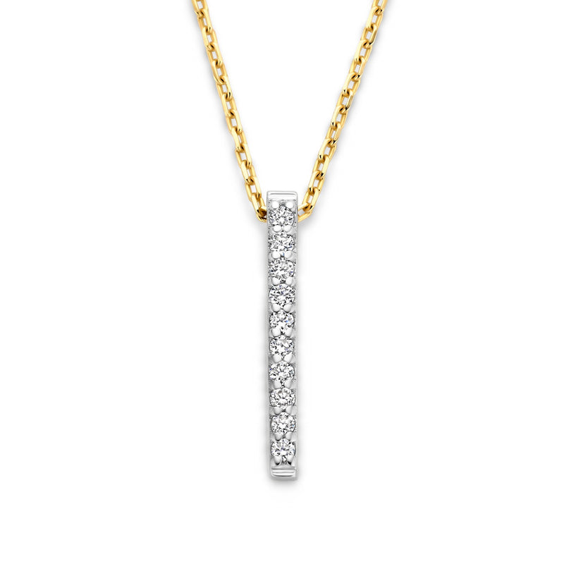 Isabel Bernard De la Paix Collier De la Paix Flavie en or 14 Carats avec diamant 0,06 carat IBD350032-zoom-