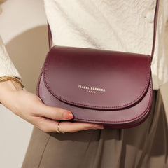 Isabel Bernard Montmartre Manon Bordeaux Red NatuurLeather Crossbody bag IB21111