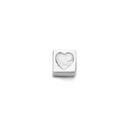 Isabel Bernard Saint Germain Falie breloque cube en Or blanc 14 carats IB350048