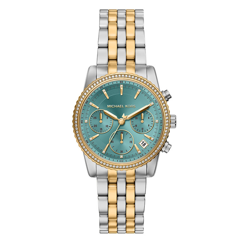 Michael Kors Bryant Round Blue Dial Watch MK7582-zoom-