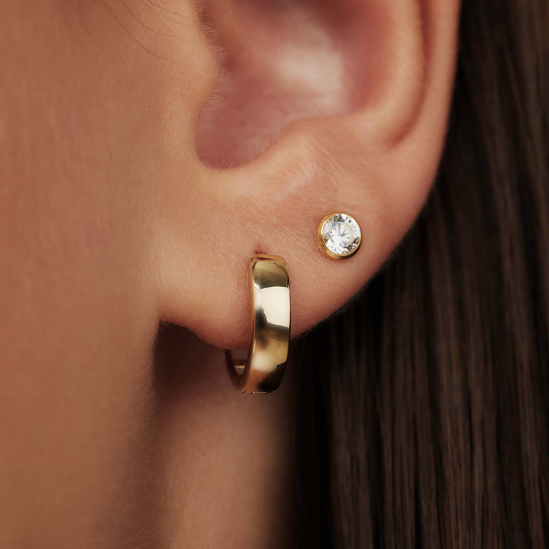 Isabel Bernard Rivoli Femmes Créoles Or 14 carats IB360141-zoom-