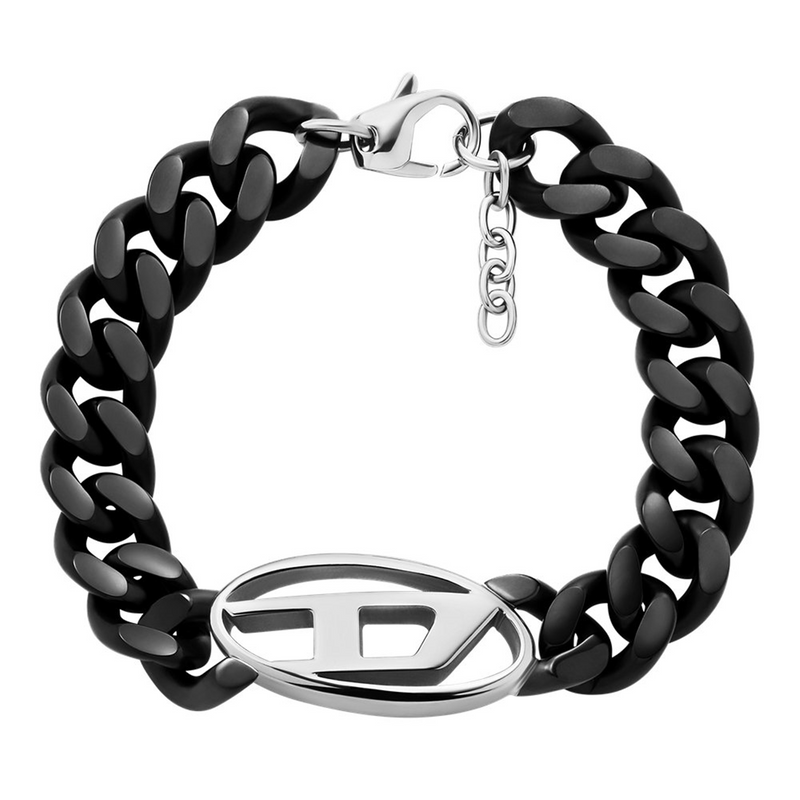 Diesel Oval D Bracelet Noir DX1611931-zoom-