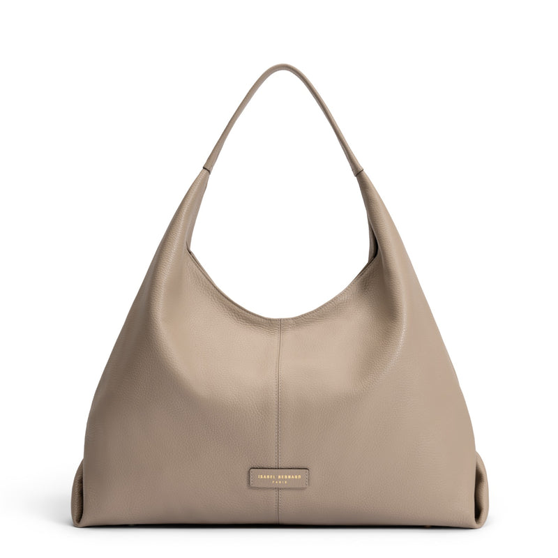 Isabel Bernard Honoré Grace sac bandoulière en cuir taupe de veau IB25093-078-zoom-
