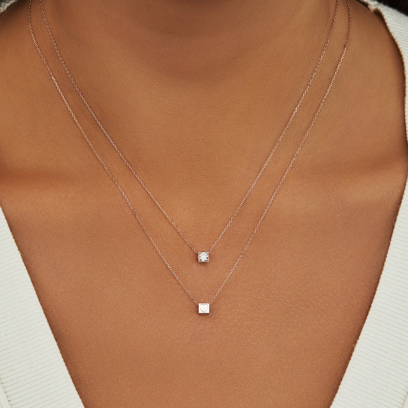 Isabel Bernard La Concorde Felie breloque cube en Or rose 14 carats IB350049-zoom-