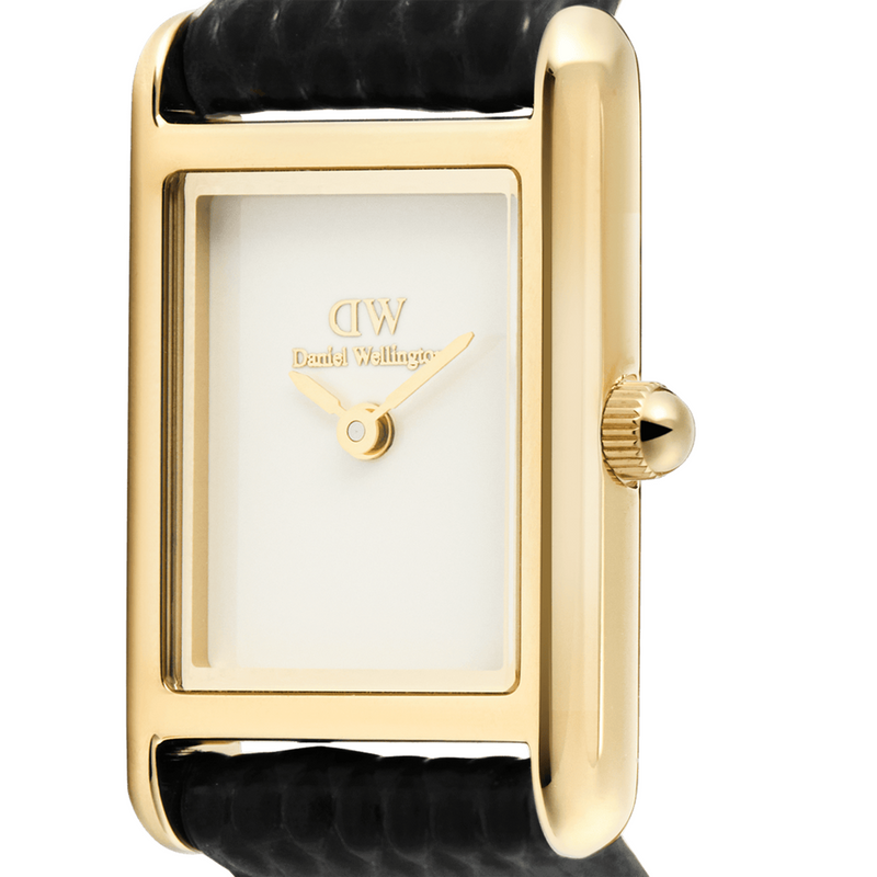 Daniel Wellington Bound Mini Black Lizard Doré Montre Femme DW00100903-zoom-