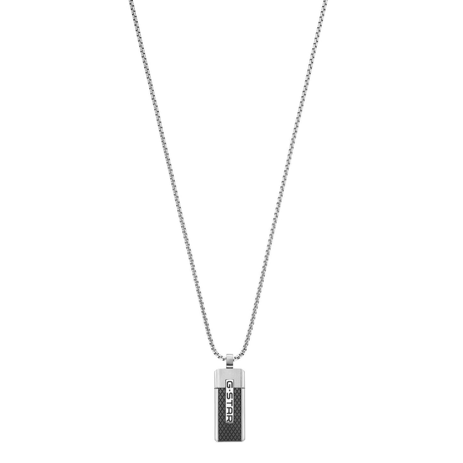 G-STAR Mtrx Silver Box Chain Necklace GSJ.105.01