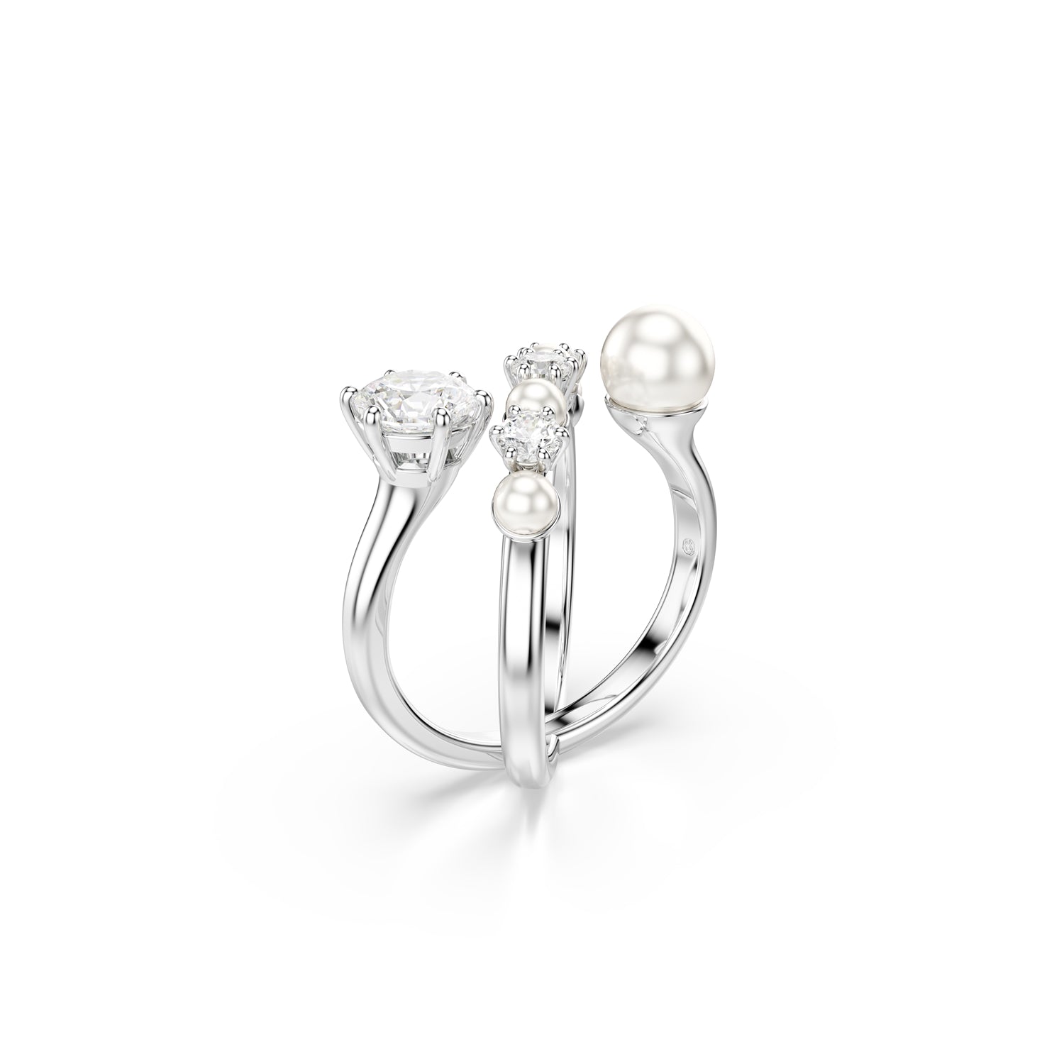 Swarovski Matrix Silver Coloured Ring 5714376