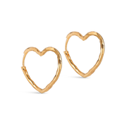 ENAMEL Copenhagen Organic Heart 925 Sterling Silver Boucles d'oreilles E414GM