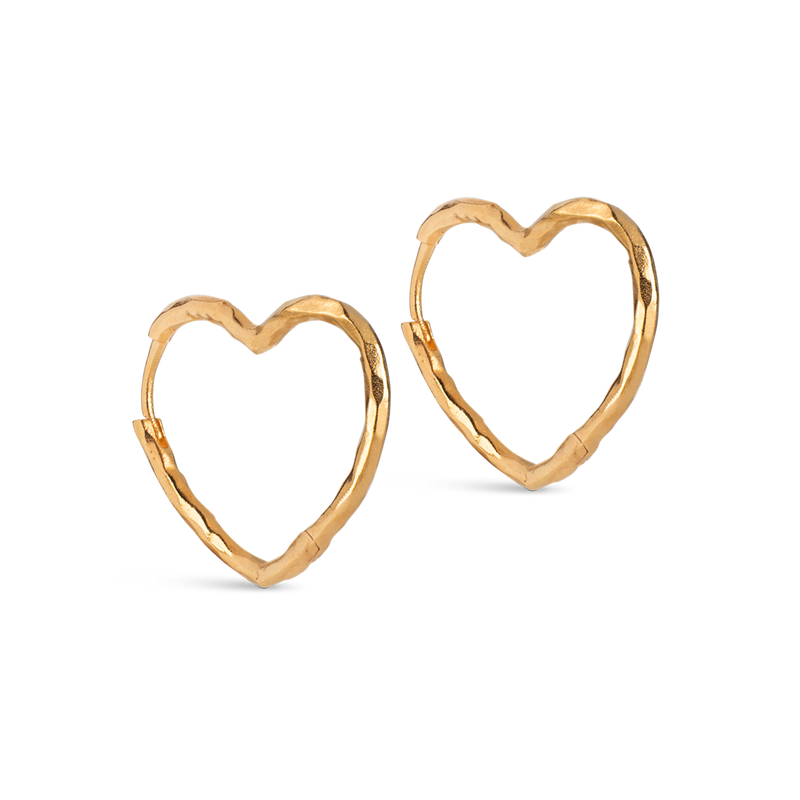 ENAMEL Copenhagen Organic Heart 925 Sterling Silver Boucles d'oreilles E414GM-zoom-