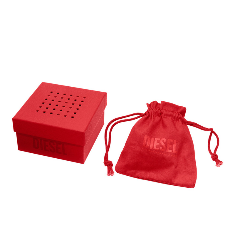 Diesel D Logo Silver and Gold Stainless Steel Bracelet DX1627040-zoom-