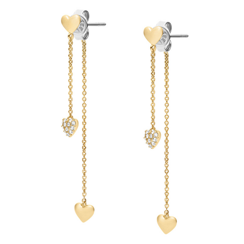 Fossil Sutton Brass Women's Earrings JA7300710-zoom-