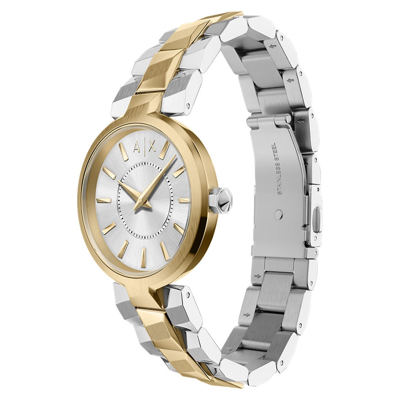 Armani Exchange Audora Round Silver Dial Watch AX4406