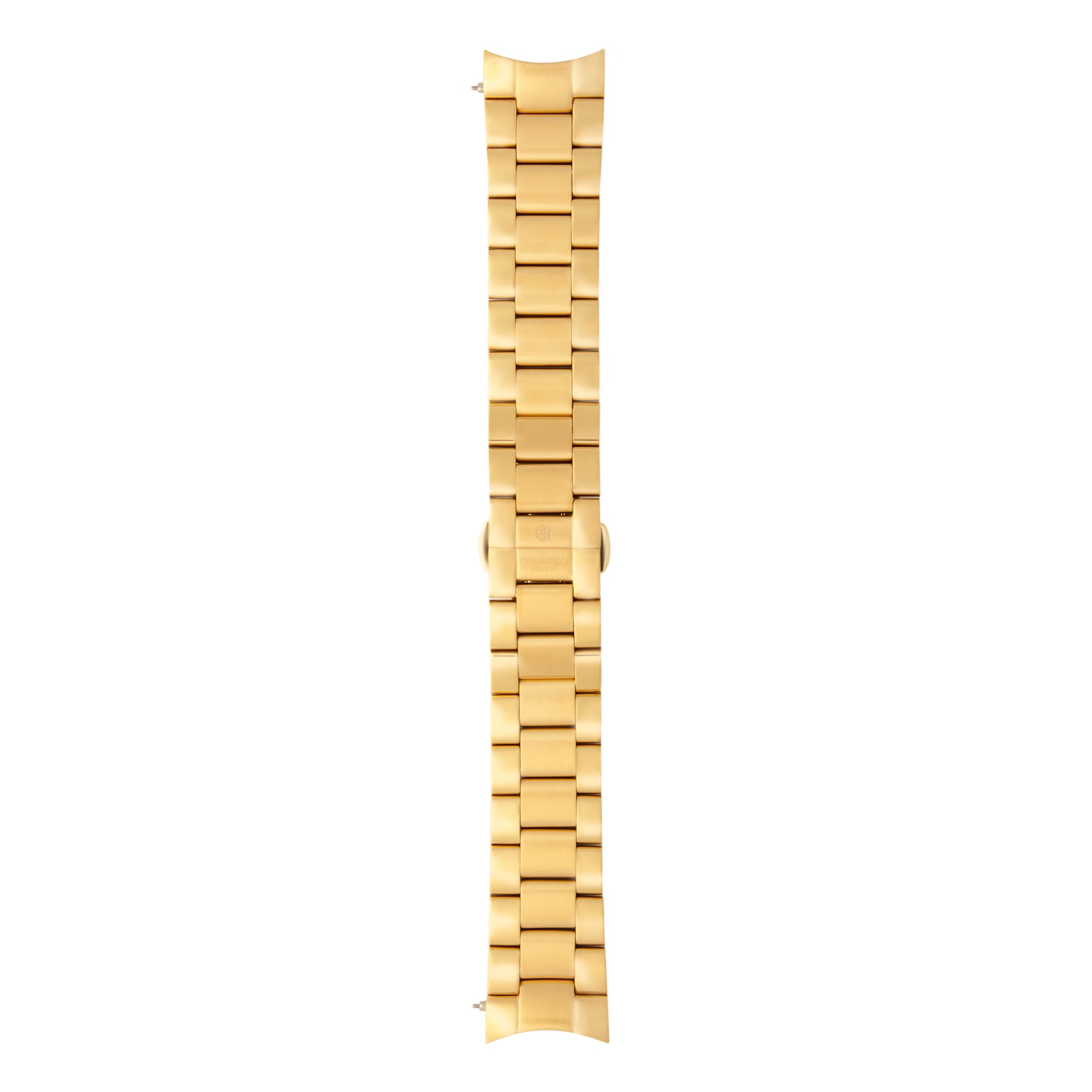 Sem Lewis Metropolitan stalen Watchstrap 24 mm Gold-coloured SL620026