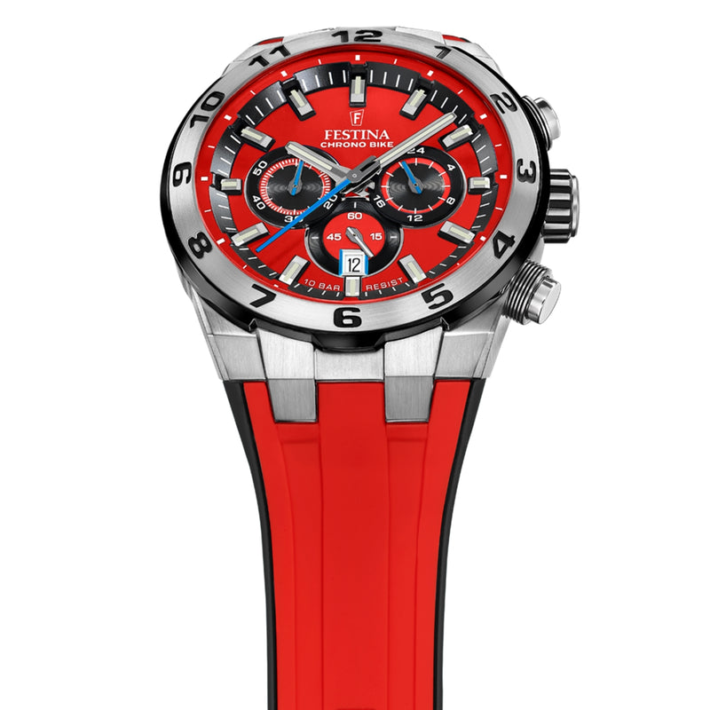 Festina Chrono Bike Hommes Montre Rouge F20671/5-zoom-