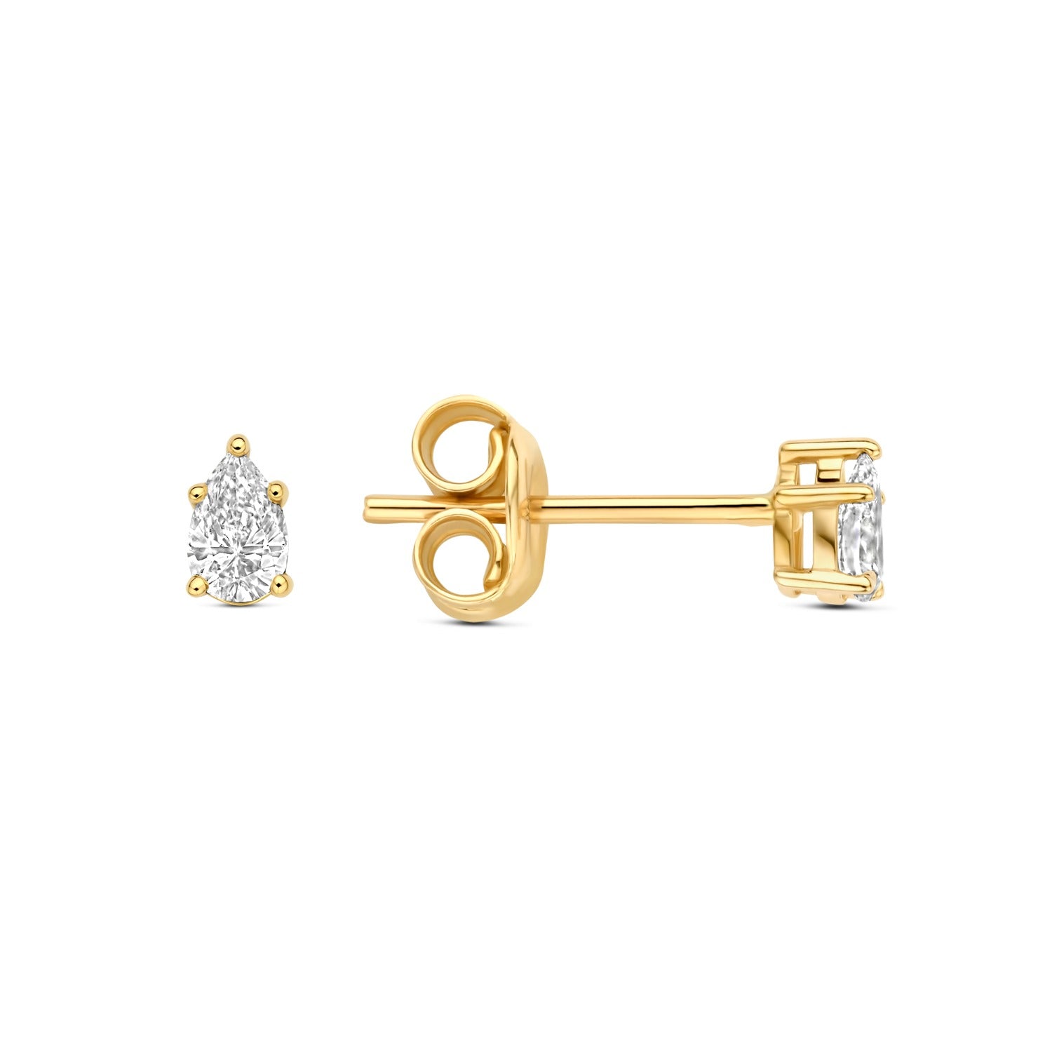 Isabel Bernard De la Paix Eloise 14 karat gold ear stud with diamond 0.2 carat IBD360036