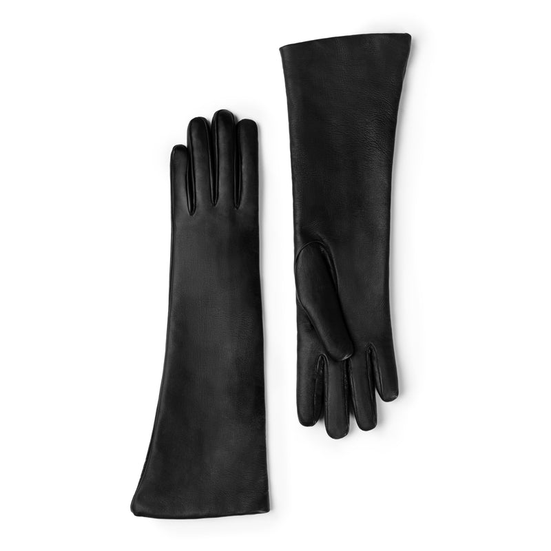 Isabel Bernard Honoré Estelle gants noirs en cuir de chèvre IB67005-301-6.5-zoom-