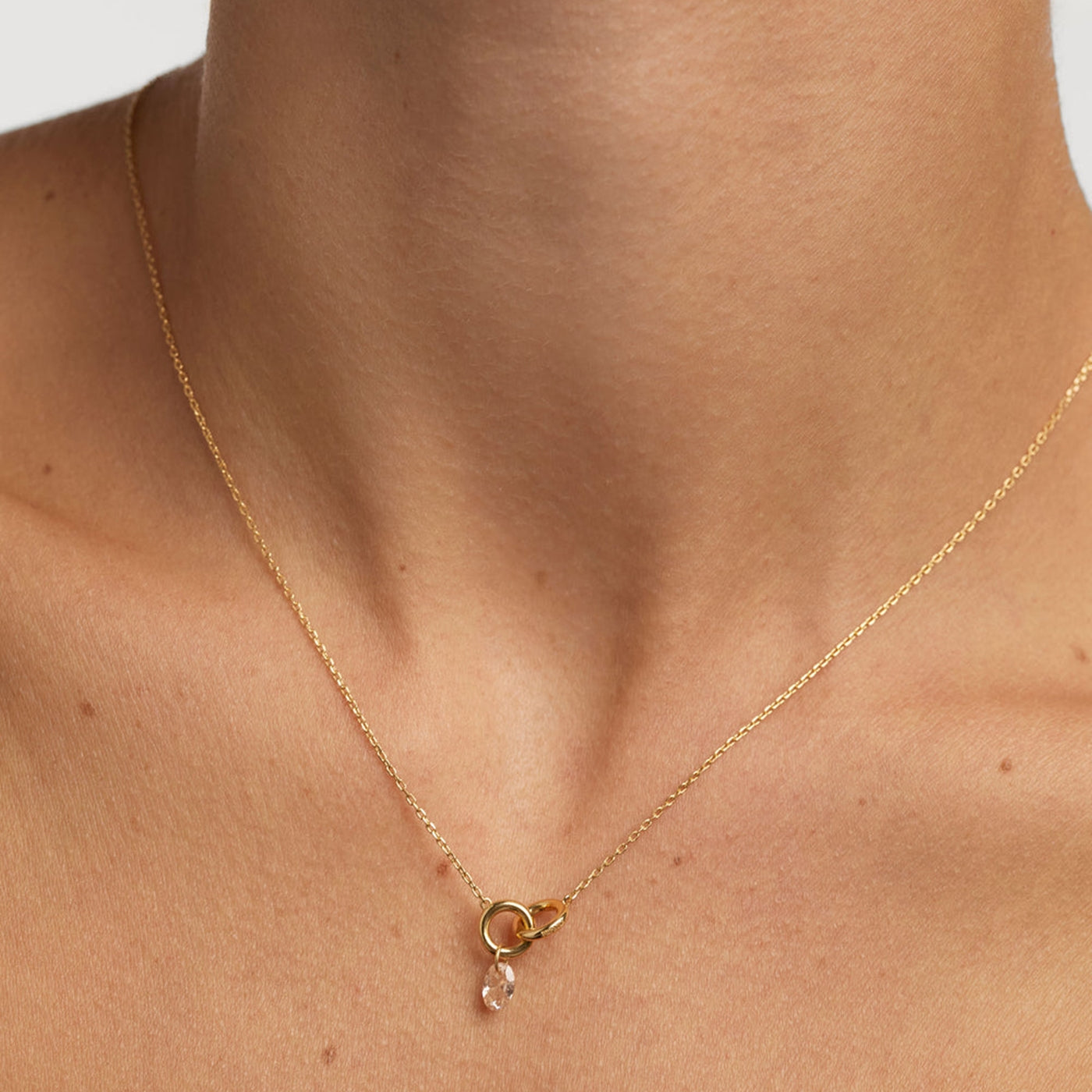 P D Paola Color 18 karat gold plated Necklace CO01-844-U