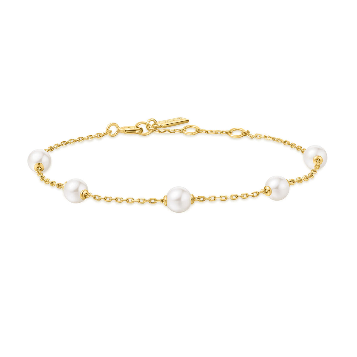 Ania Haie Miss Dainty Gold Coloured Pearl Bracelet AH-B065-01G