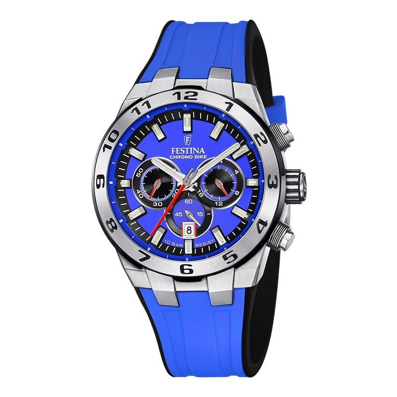 Festina Chrono Bike Hommes Montre Bleu F20671/3-zoom-