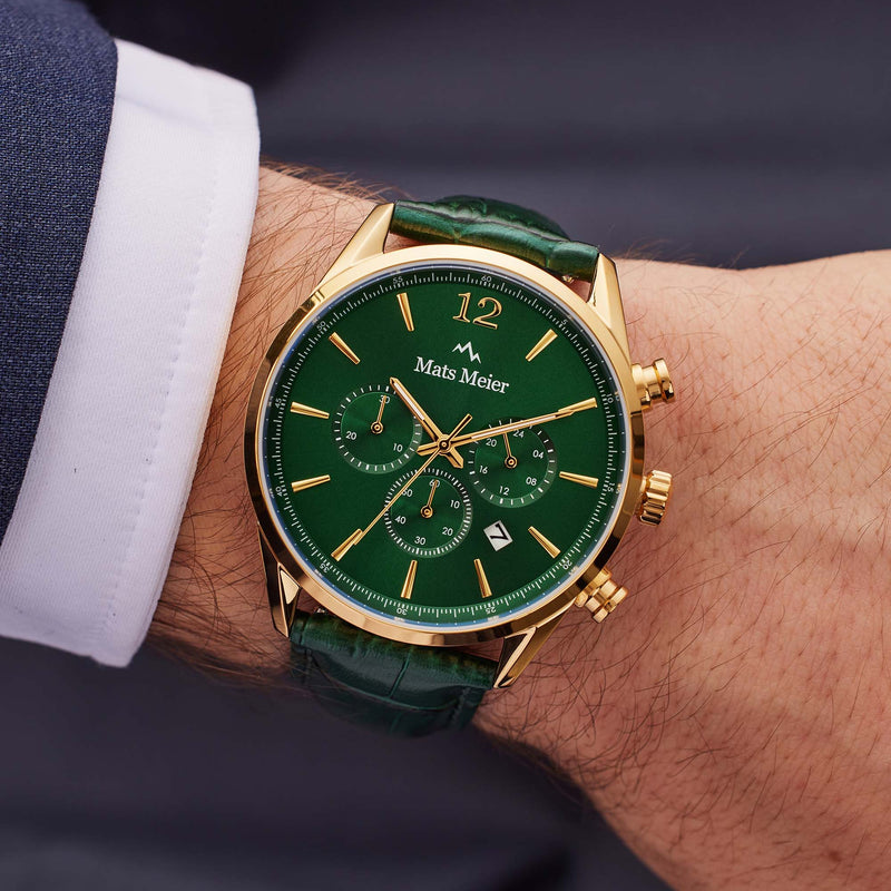 Mats Meier Grand Cornier Hommes Montre Vert MM00122-zoom-