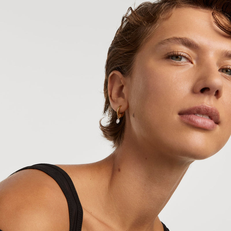 P D Paola Color Boucles d'oreilles Plaqué or 18 carats AR01-B93-U-zoom-