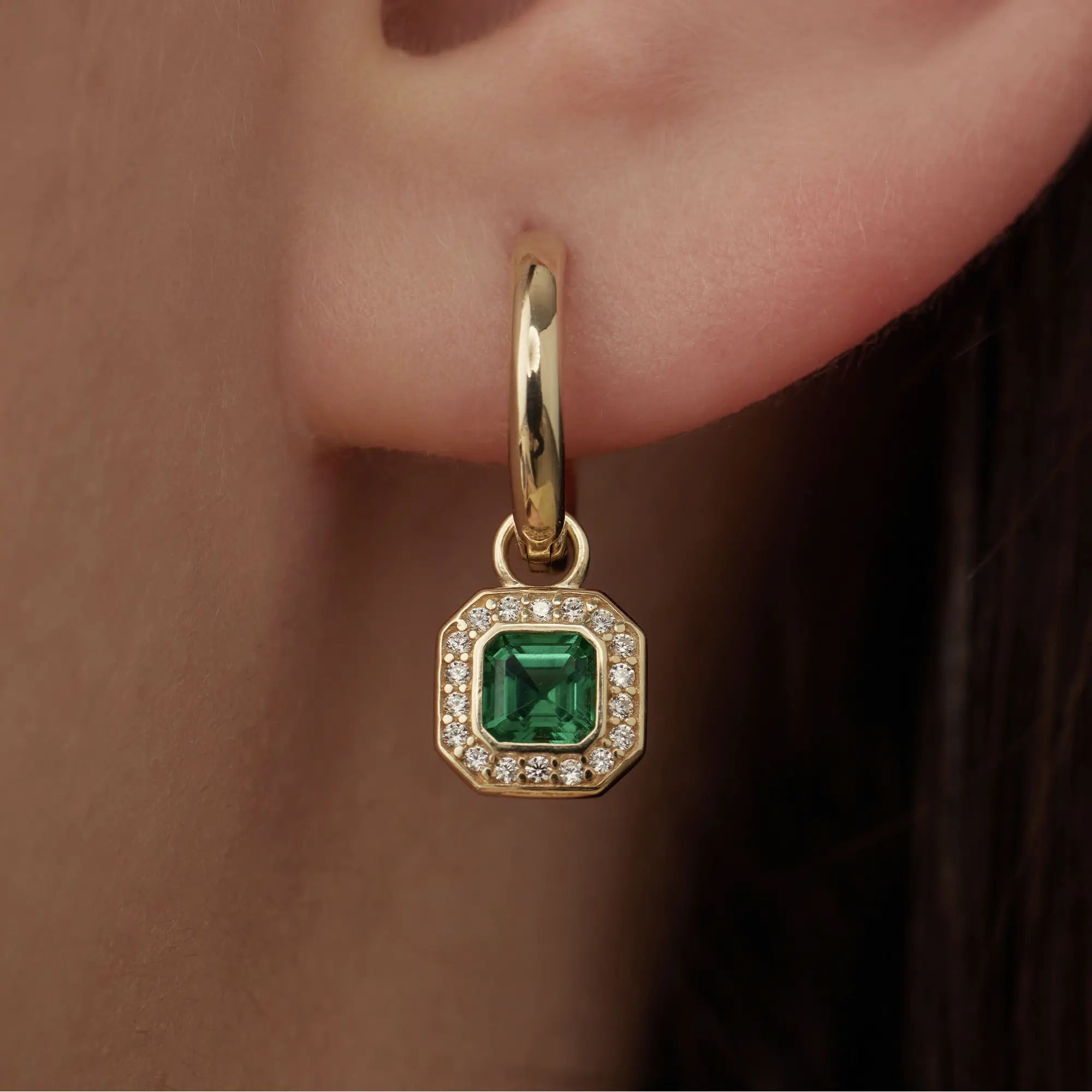 Beloro Jewels Monte Napoleone Sofia 9 carat gold Hoop Earrings BO360048