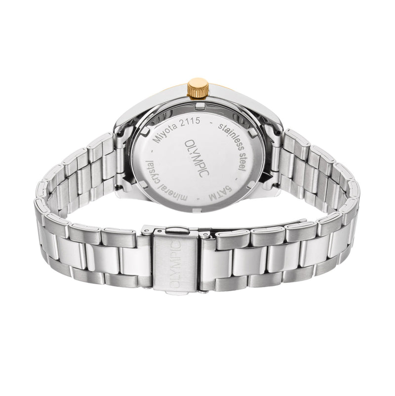 Olympic Louise Montre Femme Argentée et Blanche OL75DSS004B-zoom-
