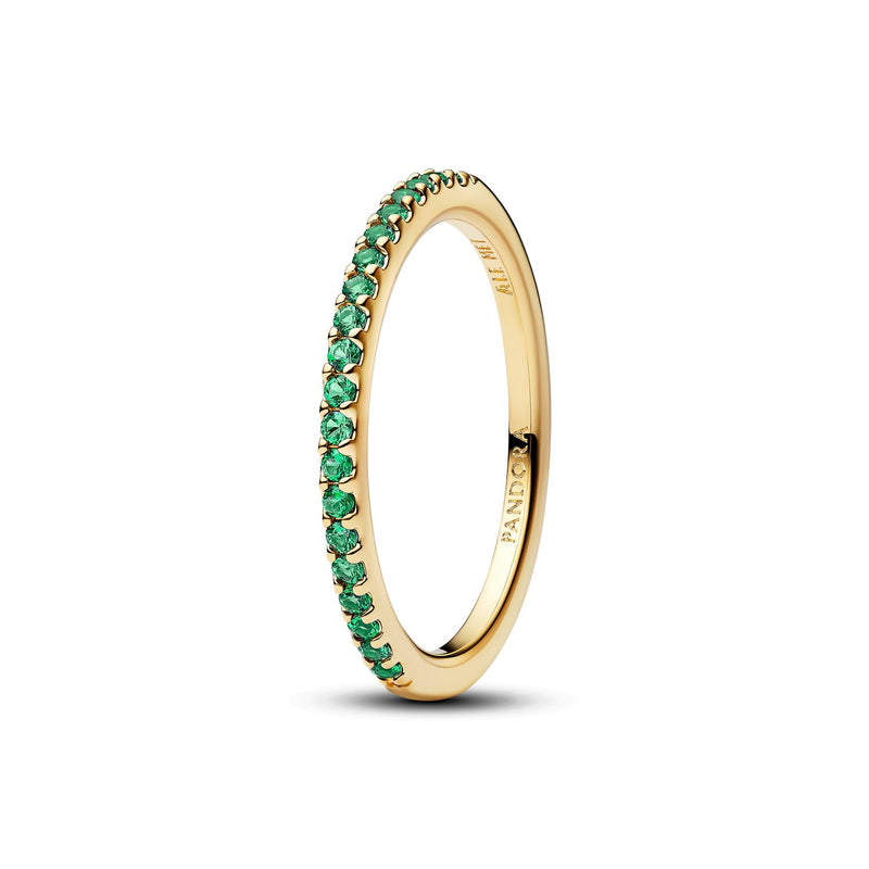 Pandora Timeless Bague Demi-Éternité Scintillante Bleue Plaquée Or 162999C03-zoom-