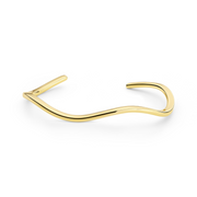 Sif Jakobs Ellera Waves Pianura Bangle Bracelet Plaqué Or SJ-BG3879-YG