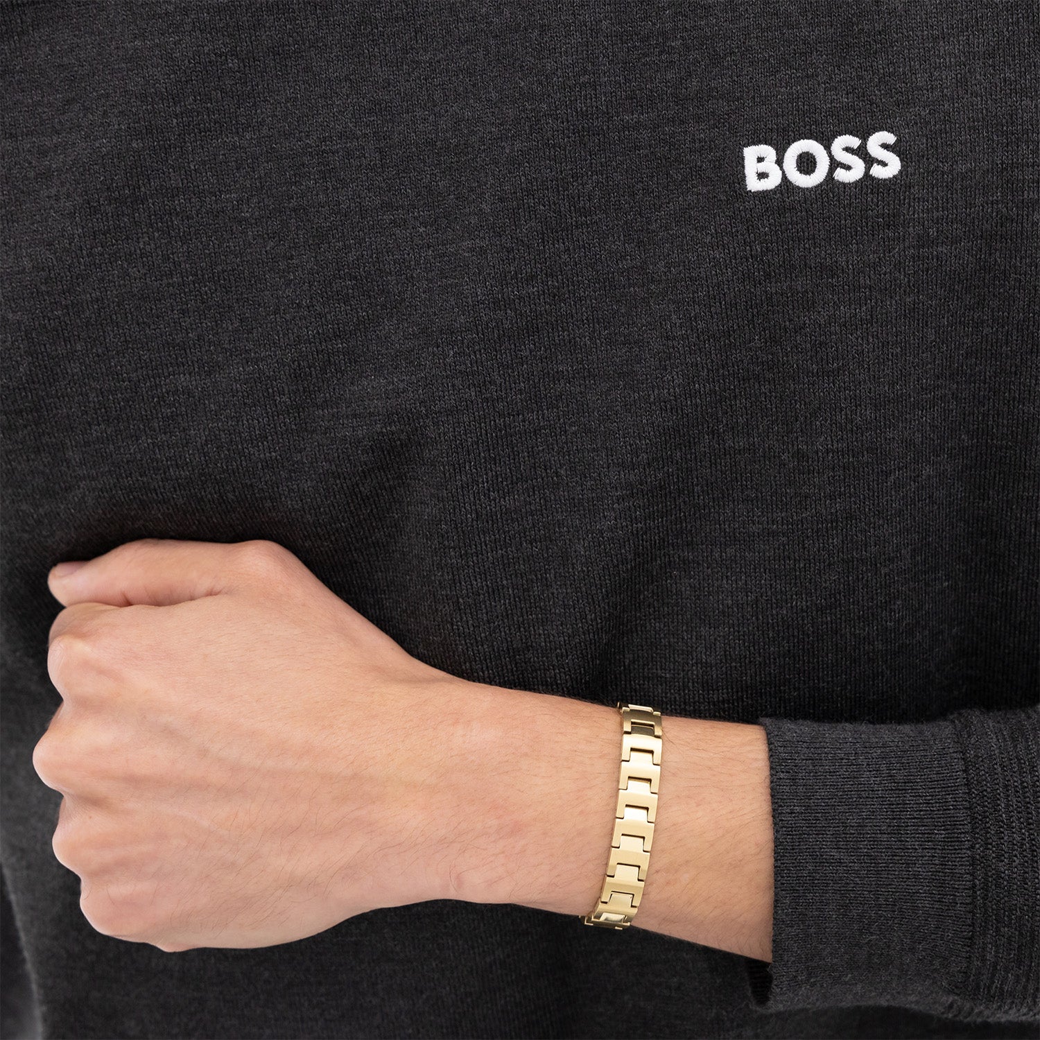 Hugo Boss BOSS Gold-coloured Chain Bracelet HBJ1580753