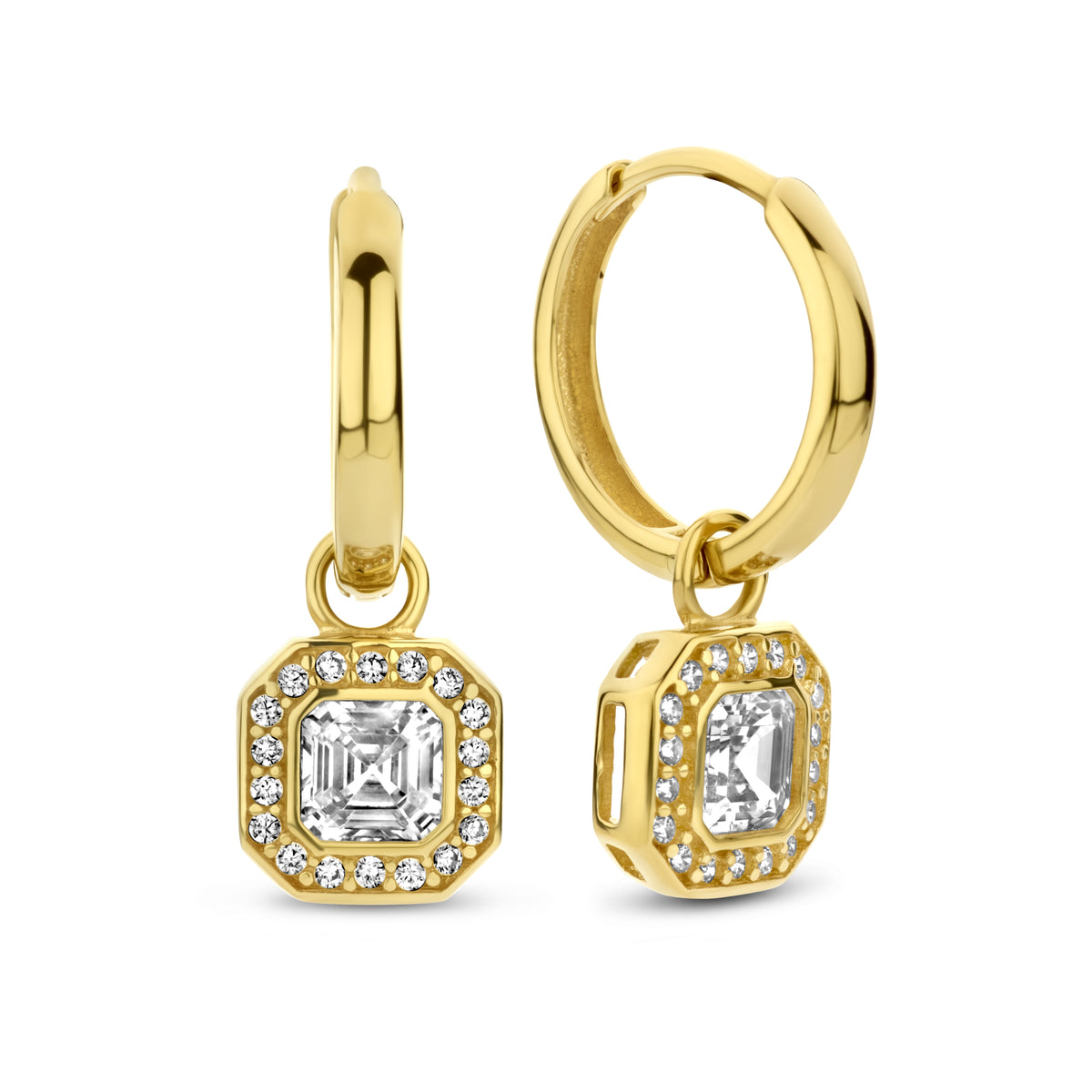 Beloro Jewels Monte Napoleone Sofia 9 carat gold Hoop Earrings BO360041