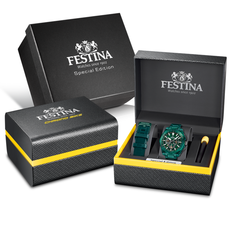 Festina Chrono Bike Montre Verte Pour Hommes F20730/1-zoom-