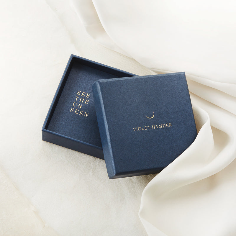 Violet Hamden Luna Collier en Argent 925 Sterling Plaqué Or Rose avec Lunes VH10105-zoom-