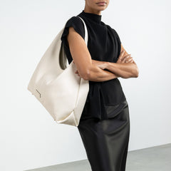 Isabel Bernard Honoré Grace cream calfskin leather shoulder bag IB25093-070