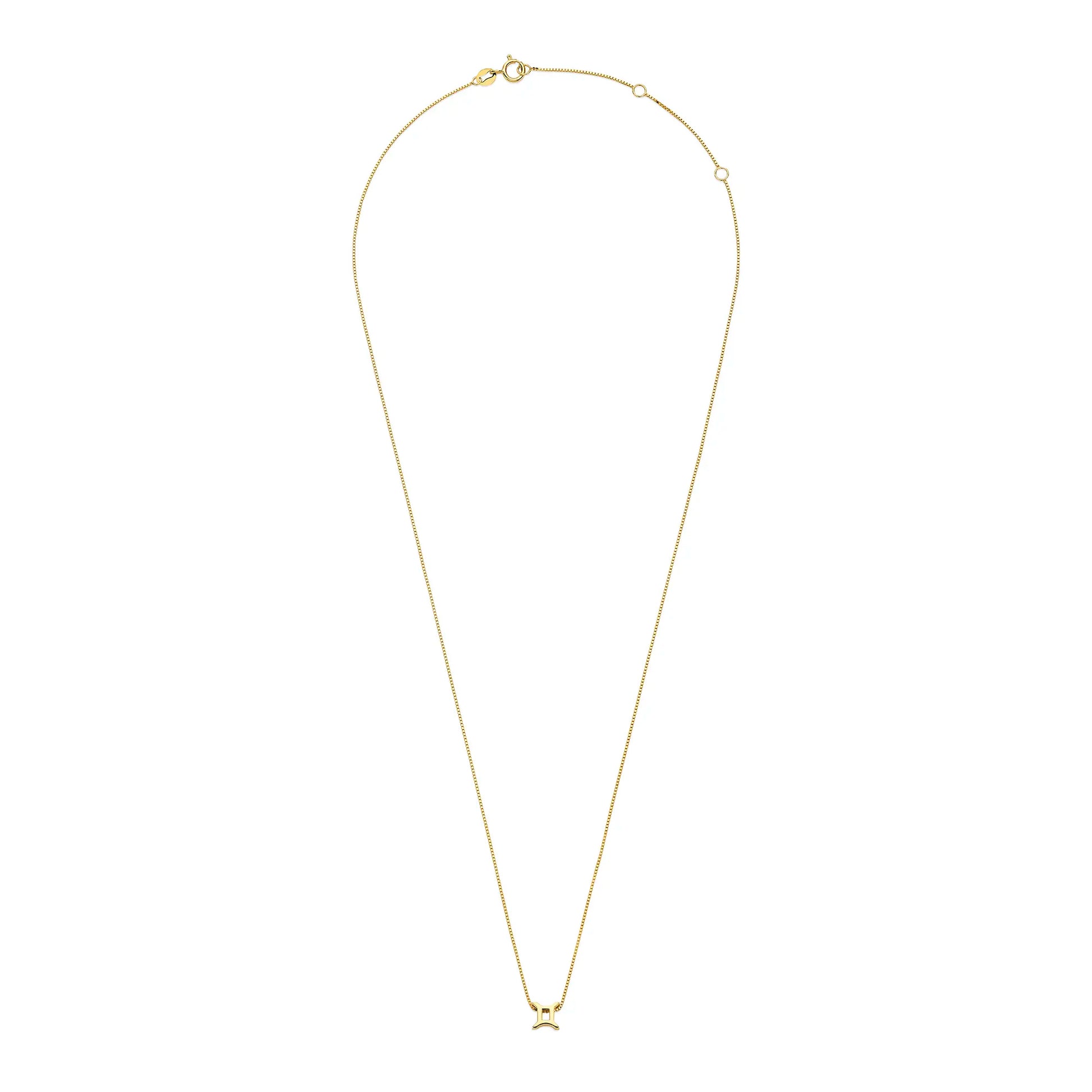 Isabel Bernard Étoiles d’Or Gemini 14 Carat Gold Venetian Necklace With Horoscope IB340180