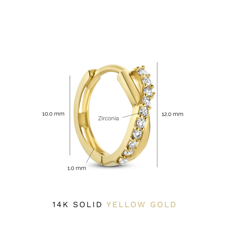 Isabel Bernard Rivoli Femmes Créoles Or 14 carats IB360138-zoom-