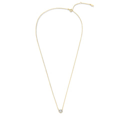 Violet Hamden Venus 925 Sterling Silver Gold-coloured Necklace with Birthstone VH340010-MAR