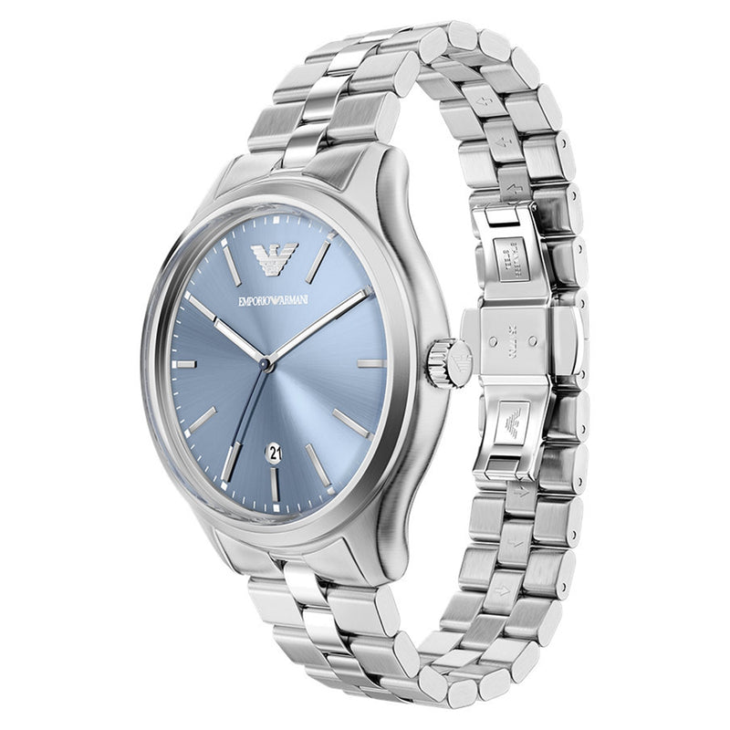 Emporio Armani Round Blue Dial Watch AR11748-zoom-