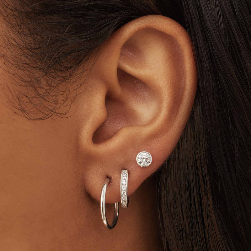Isabel Bernard Saint Germain Boucles d'oreilles Or blanc 14 carats IB360206-zoom-
