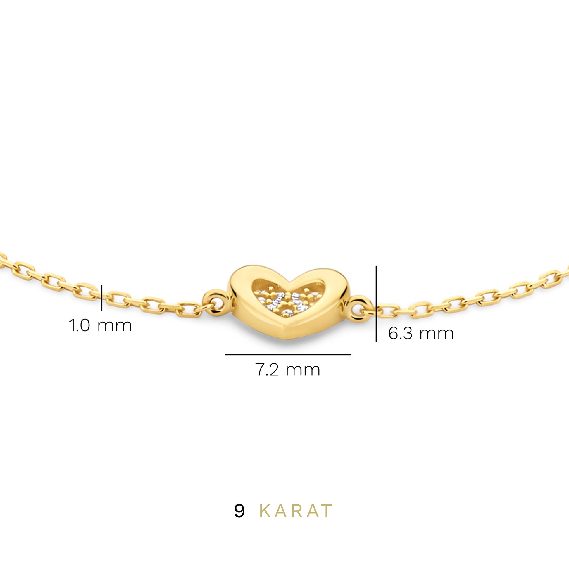 Beloro Jewels Monte Napoleone Gionna 9 carat gold Bracelet BO320031