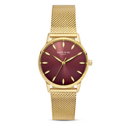 Parte Di Me Orologio montre ronde femme doré et brun foncé PDM09055