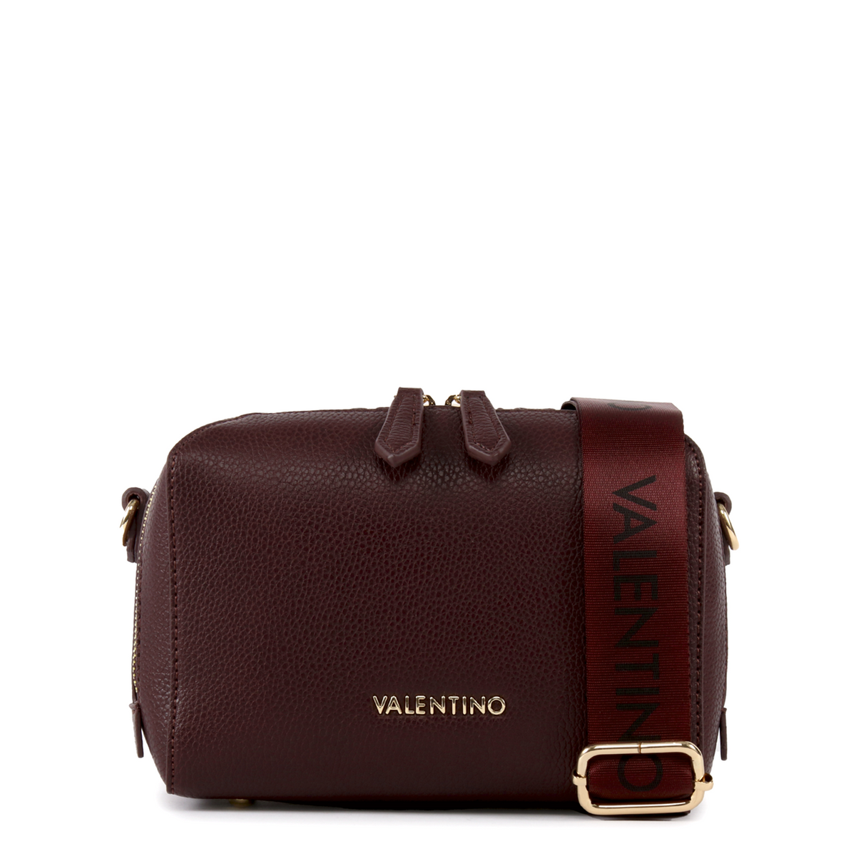 Valentino Bags Pattie Bordeaux Crossbody Bag VBS52901GPRUGNA