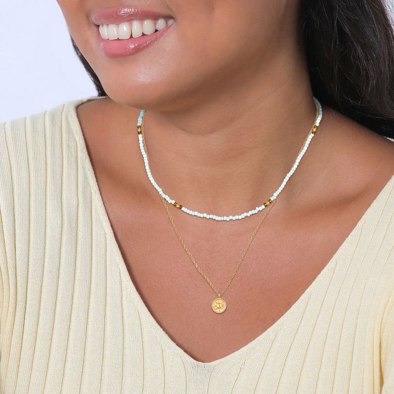 Elli 925 Sterling Silver Layered Choker Gold plated 2004-BF-0007906-001-zoom-