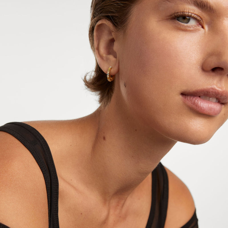 P D Paola Color Boucles d'oreilles Plaqué or 18 carats AR01-B90-U-zoom-