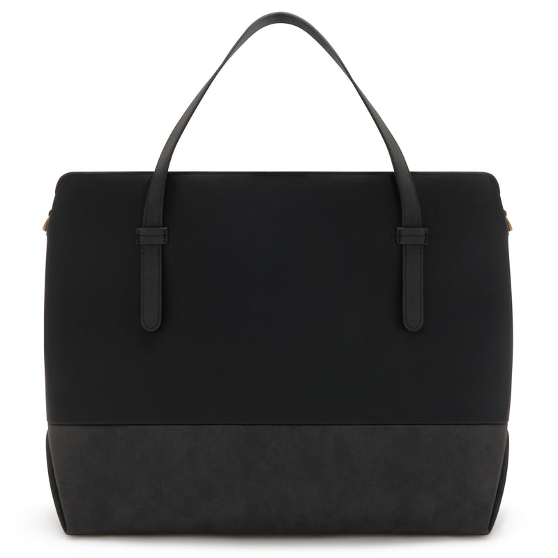 Violet Hamden Essential Bag Sac à Épaule Noir avec Compartiment pour Ordinateur Portable 13 pouces VH25034-zoom-