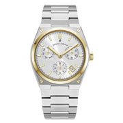 Jacques du Manoir Horizon Gents Multifunction Montre Homme Argentée et Dorée JWN05704