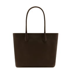 Isabel Bernard Honoré Lysanne Brown Calfskin Leather Shopper IB25089