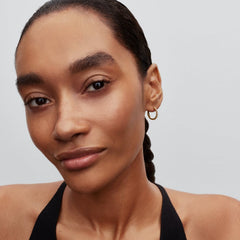 Pandora Timeless Gold Plated Sparkling Mini Hoop Earrings 264649C01
