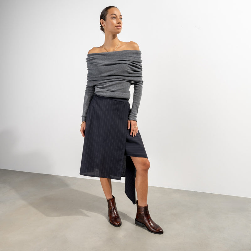 Isabel Bernard Vendôme Chey Bottines Chelsea brunes effet croco en cuir de veau IB53012-230-36-zoom-